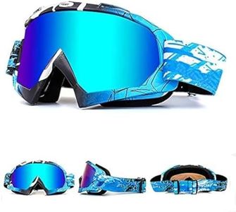 BAT-Fox Ski Snow Goggles Anti-Fog Motorcycle Goggles for Men&Women UV Protection