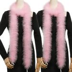 Holmgren Pink Marabou Feather Boas 