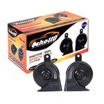 Oshotto 12V Car Horn- Trumpet Sound 2Pc Set(Low + High)