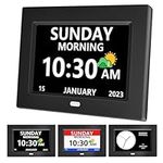 MRCHYDZ 7 Inch Clock with Day and D
