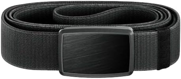 Groove Life Groove Golf Belt Low Profile Midnight/Black - Men's Stretch Nylon Belt with Magnetic Aluminum Buckle, Lifetime Coverage - Small (28-32")