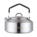 1/2 Camping Water Kettle - 304 Stainless Steel Kettle for Open Fire, Kettle Camp Tea Coffee Pot | Camping Kettles for Boiling Water, Boiling Tea Pot Kettle for Hiking Backpacking Kitchen