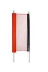 Kidkusion Non-Retractable Driveway Safety Net, Orange, 18' | Outdoor Barrier; Playtime Safety; Yard Safety