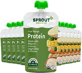 Sprout Organic Baby Food Pouches Stage 3, Creamy Vegetables w/ Chicken, 4 Oz (Pack of 12)