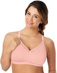 Playtex Womens Maternity & Nursing Pretty T-Shirt Wirefree Bra Us3002, Gentle Peach, Small