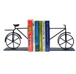 WHATS YOUR KICK Decorative Metal Antique Cycle Book end/Non Skid Material bookend/Books Stopper for Home & Office Shelves/Décor Items for Office Desk/Table Organizer (2 Blocks/ 1 Pair)