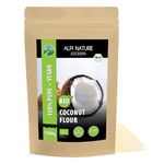 Organic coconut flour (1kg), raw food quality from controlled organic cultivation, gluten-free, lactose-free, laboratory-tested, vegan