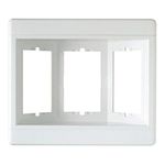 Legrand Pass & Seymour TV3WW 3 Gang Recessed TV Box, Frame Only, White (1 Count)