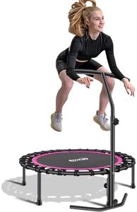 Newan 40" Silent Mini Trampoline Fitness Trampoline Bungee Rebounder Jumping Cardio Trainer Workout for Adults - Max Limit 330 lbs