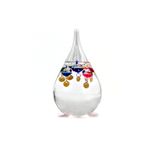 Sterzeal Tear Drop Shaped 22 CM Galileo Thermometer - Accurate Temperature Readings using an Indoor/Outdoor Thermometer - Elegant Room Thermometer & Home Decor, Ideal Father's Day Gift for Men