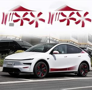 Exterior Vinyl Wrap for Juniper Side Vinyl Sticker Decal for Model Y 2026 Dark Red DIY Upgrade Wrap for Model Y Juniper(2025.03+)