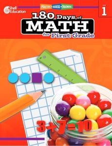 180 Days: Mathematics for 1st Grade Practice Workbook for Classroom and Home, Cool and Fun Practice Created by Teachers