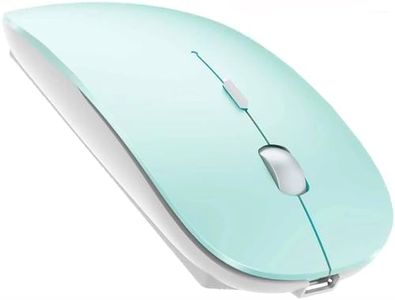 PEIBO Bluetooth Wireless Mouse for Laptop mac MacBook ipad MacBook air MacBook pro pc Computer Windows Chromebook Windons Notebook (Sky Blue)