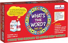 Creative's What's The Word Part - 1 | Educational Vocabulary Learning & Family Board Game | Board, Dice,Pawns & 100 Play Cards | Gift Pack for 6 & Up Kids