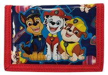 Scificollector Paw Patrol Play Patrol Card and Coin Tri-Fold Wallet, Black Red, Ond-size