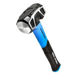 Real Steel 0508 Rubber Grip Forged Jacketed Graphite Drilling Sledge Hammer for Striking 3 lb