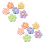 SULIVES 12 Pcs Flower Shoes Charms, Shoes Decorations for Girls Boys, Perfect for Girls' Fashion Decorations, Cute Flower Charms for Party Decorations