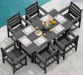 SERWALL 7-Piece Patio Dining Table 