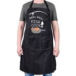 PXTIDY Funny Fishing Aprons Fisherman Gift Reel Men Fish And Cook Apron for Men Fishing Lover Gifts BBQ Cooking Lover Gifts