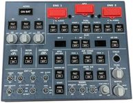 EnuoChbuild Flight Simulator Panel 4-in-1 OVHOverhead Panel for MSFS 2020/2024 (Backlit Edition)- Compatible with FENIX, FBW & ini - Windows Home Cockpits Panel, Plug and Play Games