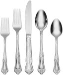 Oneida Azalea 45-Piece Flatware Set, Service for 8 (B333045A), Silver