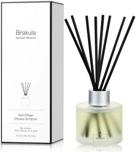 Brakula Reed Diffuser Set, 100ml Bamboo & White Tea Scented Essential Oil Diffuser, Home Fragrance for Living Room, Bathroom, Office