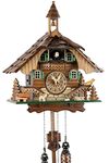 'Uhren-Park Eble'; Black Forest cuckoo clock made of wood; battery operated quartz movement; cuckoo chime