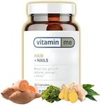 VitaminMe - Hair Growth + Nails Vitamin | Zinc, Biotin, B-vitamins and Kelp | Reduces hair loss and thinning | All-natural supplement | Hair growth complex supplement for women | Extra strength | 30 Capsules