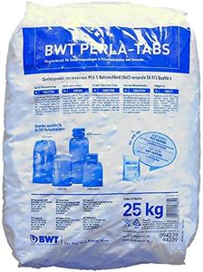 3 er Set BWT PERLA TABS Regeneriersalz 25 Kg von VMS-Vertriebcenter in Kissenform, keine Scheiben, inkl. sanvo Mehrzwecktuch zum reinigen Ihrer Anlage