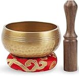 Tibetan Singing Bowl Set - Easy To Play for Beginners - Authentic Handcrafted Mindfulness Meditation Holistic Sound 7 Chakra Healing Gift by Himalayan Bazaar (3)