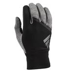 adidas Winter Performance GO 2.0 Glove with Multiple Touchscreen Conductivity Points, Black/Gray, Large/X-Large