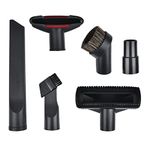 TIMESETL 6 Piece Vacuum Accessories for Henry Hoover Attachment, with Long Flat Suction, Horse Hair Round Brush, PP Hair Combination Brush, 2 in 1, Sofa Suction, Adapter