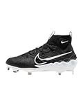 Nike Alpha Huarache NXT DJ6517-010 Black/Dark Smoke Grey/Light Smoke Grey/White Men's Metal Baseball Cleats 10.5 US, Black/Blue Tint/Anthracite/White, 11