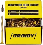 #10 x 3’’ Wood Screws by Grindy (20