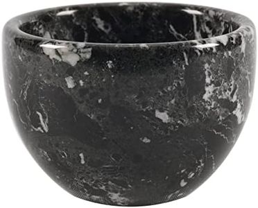 Radicaln Marble Shaving Cream Bowl Black 4' x 3' Inches Handmade Shaving Bowl Mens Barber Supplies - Bowl For Esthetician Supplies Like Shaving Gel - Used By Barber For Beard Bar Clean Up