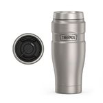 THERMOS Stainless Steel King 16 Ounce Travel Tumbler, Stainless Steel