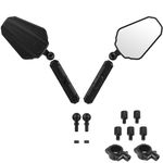 Motorcycle Mirrors,Esploratori Advendure Motorcycle Rear View Mirror Upgrade Adjustable With 7/8" Handlebar Mount and 8/10MM Screws Compatible with Street Dirt Bike Scooter Moped