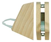 LINDEN SWEDEN Clever Hook - Wall Hook for Robes and Coats - Perfect to Use as a Kitchen Towel Holder - Holds up to 40 Pounds and Includes Screws for Easy Mounting - 3¼” x 2¼” x 1¼” - Beechwood