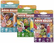 KangaToys 3 Pack of Bible Aqua Brush Activity Books for Kids Ages 3+: Old Testament #1, Old Testament #2, and New Testament Set