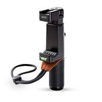 Movo PR-1 Smartphone Grip Handle Rig with Wrist Strap, Tripod Mount & Cold Shoe Mount for Lights and Microphones - For iPhone, Samsung, HTC, LG, Google, Android