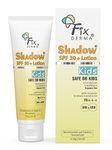 Fixderma Shadow Sunscreen SPF 30+ Lotion for Kids PA+++ | Sunscreen for Sensitive Skin,Sunscreen for Body & Face | Broad Spectrum Sunscreen for UVA & UVB Protection,Non Greasy & Water Resistant - 75gm