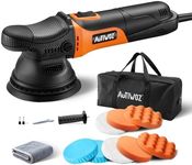AUTIWOZ W01 5Inch Dual Action Car Polisher, 9mm Random Orbital DA Car Buffer Kit, 630W Polishing Machine with 6 Variable Speeds 2000-6200RPM,Storage Bag for Car Detailing,Waxing,Buffing,Swirl Removal
