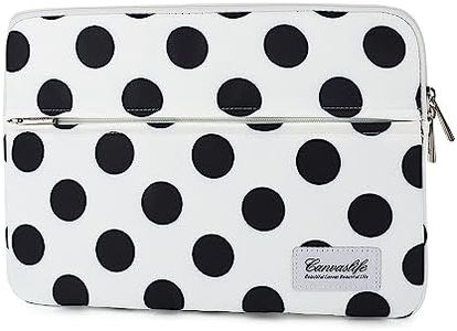 Canvaslife Waterproof Laptop Sleeve 15 Inch 15 Case and 15.6 Laptop Bag (Black dot)