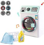 deAO First Machine' Laundry and Cleaning Play Set for Kids with Variety of Washing Accessories and Realistic Functions Included