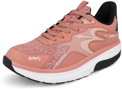 Gravity Defyer g-defy Energiya Cross Training Shoes for Women | Comfortable Orthopedic Shoes for Standing All Day | Patented VersoShock Technology | Wide Toe Box Mauve