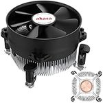 Akasa Copper Core Value CPU Cooler | Low Noise PWM Fan | TDP 115W | Heatsink with Copper Core | 92mm | Easy Installation | Designed for Intel LGA775, LGA115x, LGA1200 | AK-959CU