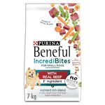 Beneful IncrediBites Dry Dog Food for Small Dogs, Real Beef - 7 kg Bag