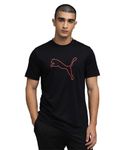 PUMA , Men's Regular fit Moisture-Wicking Performance tee, Black, XL, (52885601)