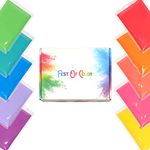 FestOfColor 10 Packets - 100gram Each, Holi Powder, Color Powder, Gender Reveals, Baby Shower, Parties, Rangoli, Diwali, Smoke for Photography, Natural, Color Wars, Rainbow Party, Festivals