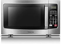 TOSHIBA ML-EM31P(SS)/CA Microwave Oven with Smart Sensor, Easy Clean Interior, ECO Mode, and Sound On/Off, 1.2 Cu. ft, Stainless Steel